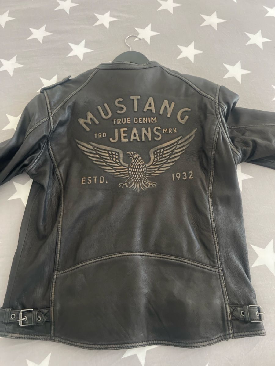 Giacche: Leder Jacke Mustang jeans – Usato da Langenthal venduto da lui_2ytv
