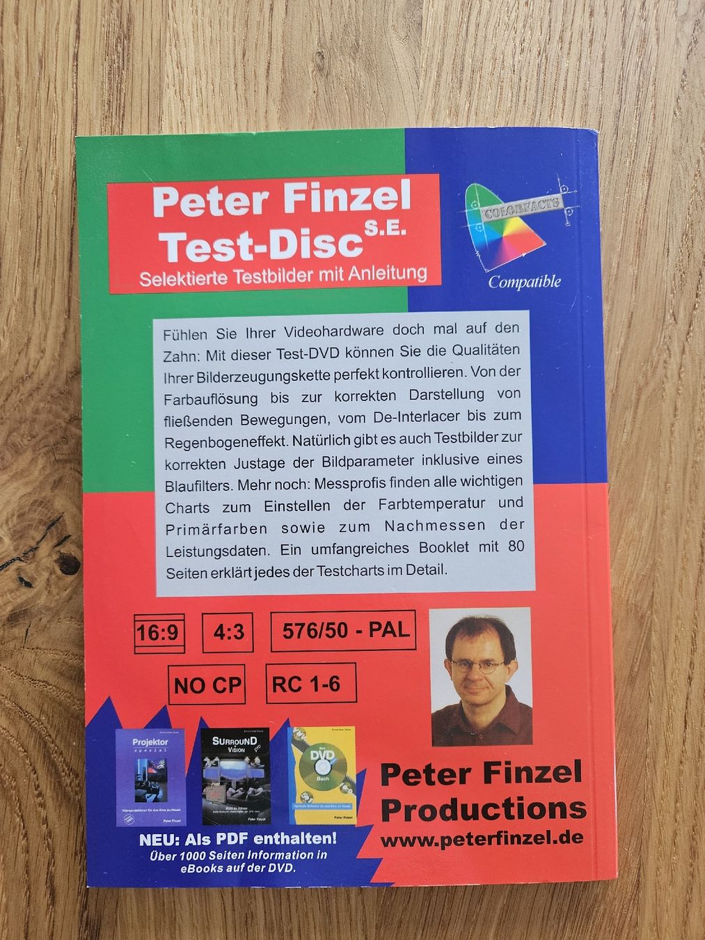 Tutti i DVDs: Peter Finzel Test-Disc S.E. - Selectierte Testbilder DVD – Usato da Worb venduto da MisterSunshine 1