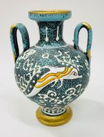 Vase aus Keramik mit Delfin-Motiv!