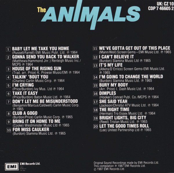 CD: The Animals THE SINGLES PLUS CD – Usato da Kandergrund venduto da Sososo 5