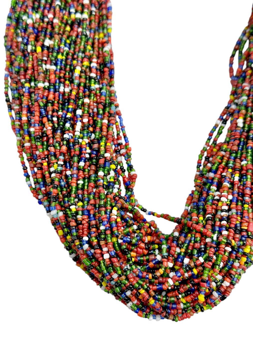 Catenine: Collier multirang NAGA authentique perles verre multicolore – Usato da Morges venduto da vintiques 3