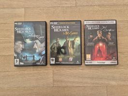 Sherlock Holmes Lot de 3 jeux PC en français