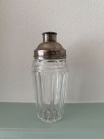 Antiker Cocktail Shaker Kristallglas mit 800 Silber-Aufsatz