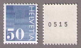 1970_485RMx_Ziffermarken_MIT Nummer 0555_FLUOR !! **