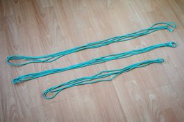 Neuwertig! 3 x Seile türkis für Outdoor Camping Tausche