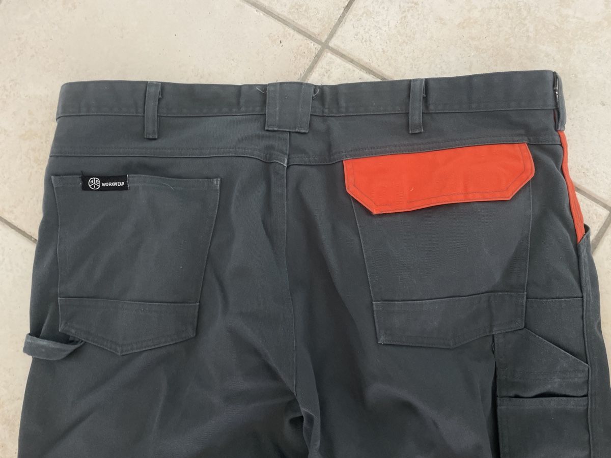 Pantaloni: Neue Robuste Arbeitshose Workwear Gr.56 Grau/Orange – Nuovo (secondo la descrizione) da Obergerlafingen venduto da cabo4 2
