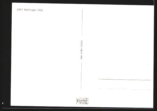 Cartoline postali: Mellingen, Panoramaansicht, Flugaufnahme – Usato da Berlin venduto da bartko-reher 1