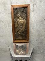 Relief Frau in Blaetterwerk, Antiquitaet, Kunst, 37cm x 18cm