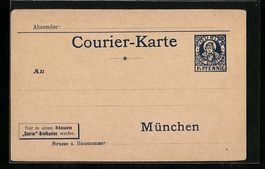AK München, Private Stadtpost Courier