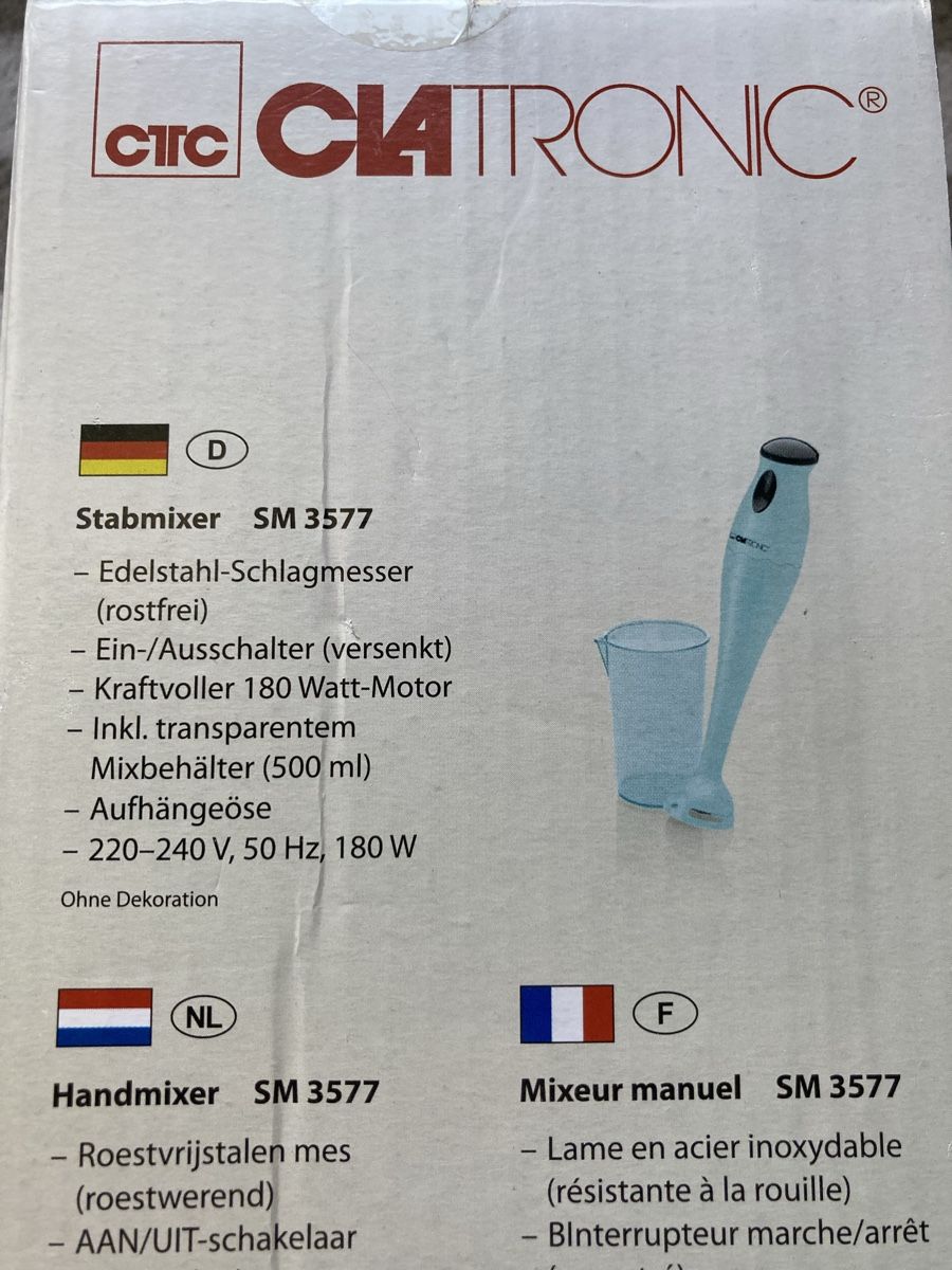 Elettrodomestici da cucina: Stabmixer Rock Retro Neu – Nuovo e nell'imballaggio originale da Aarwangen venduto da to-hirschi 1