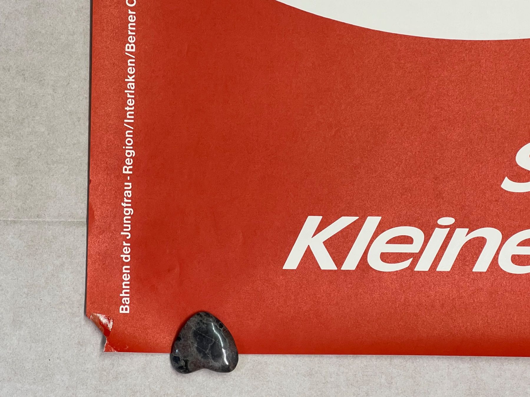Poster & Bilder: Altes Plakat Kleine Scheidegg Jungfrau – Gebraucht aus Vaduz von Unikate-Markt 3