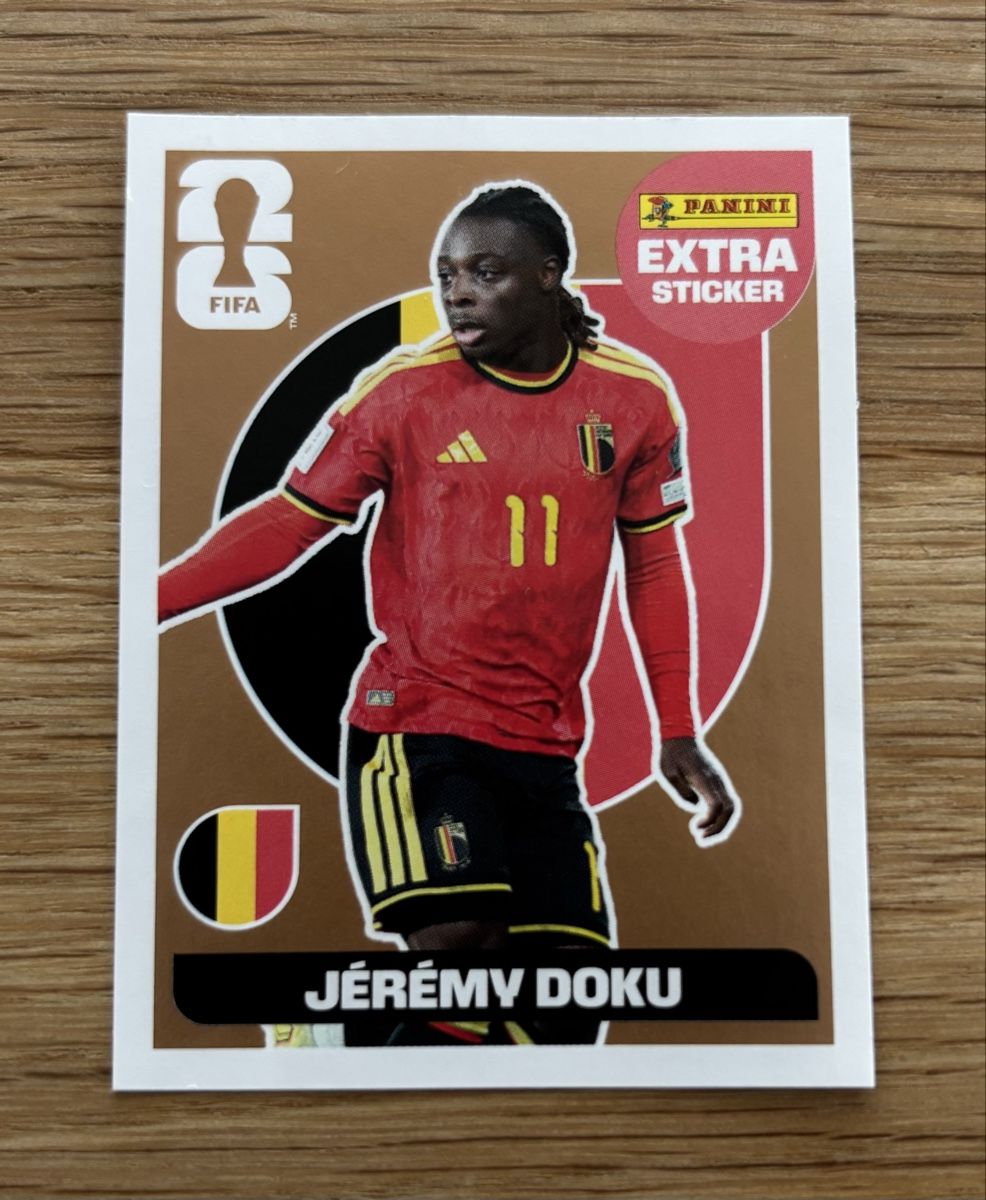 Panini Carte collezionabili: Panini Extra Sticker Jérémy Doku Bronze – Nuovo (secondo la descrizione) da Eschenbach SG venduto da chris_roberts