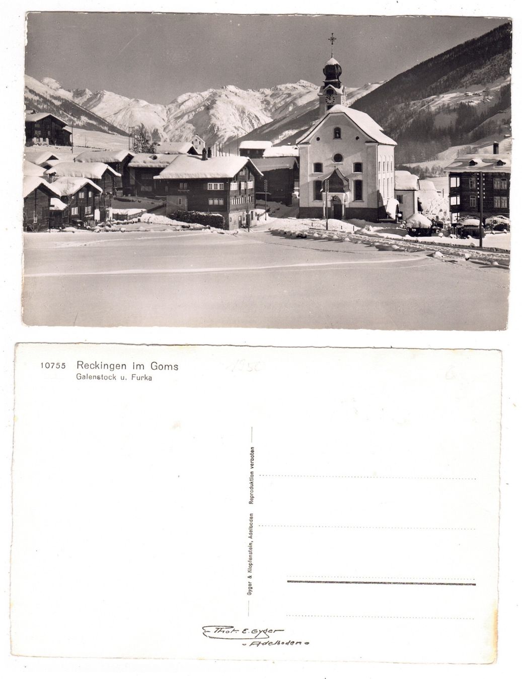 Cartes postales: Reckingen im Goms – D'occasion à La Tour-de-Peilz par amjust