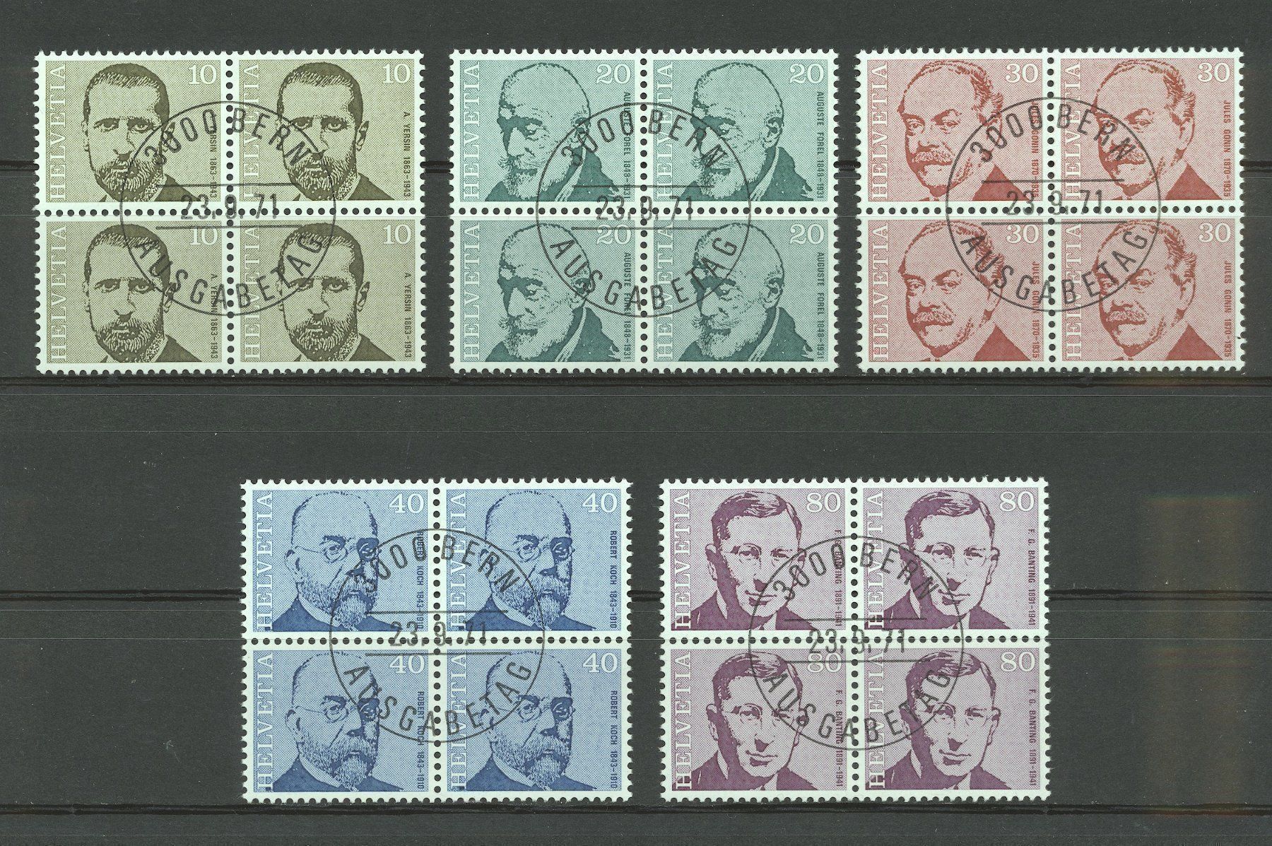 Tutti i francobolli: 1969-72 div. Viererblöcke gestempelt – Usato da Nesslau venduto da andi_hon 2