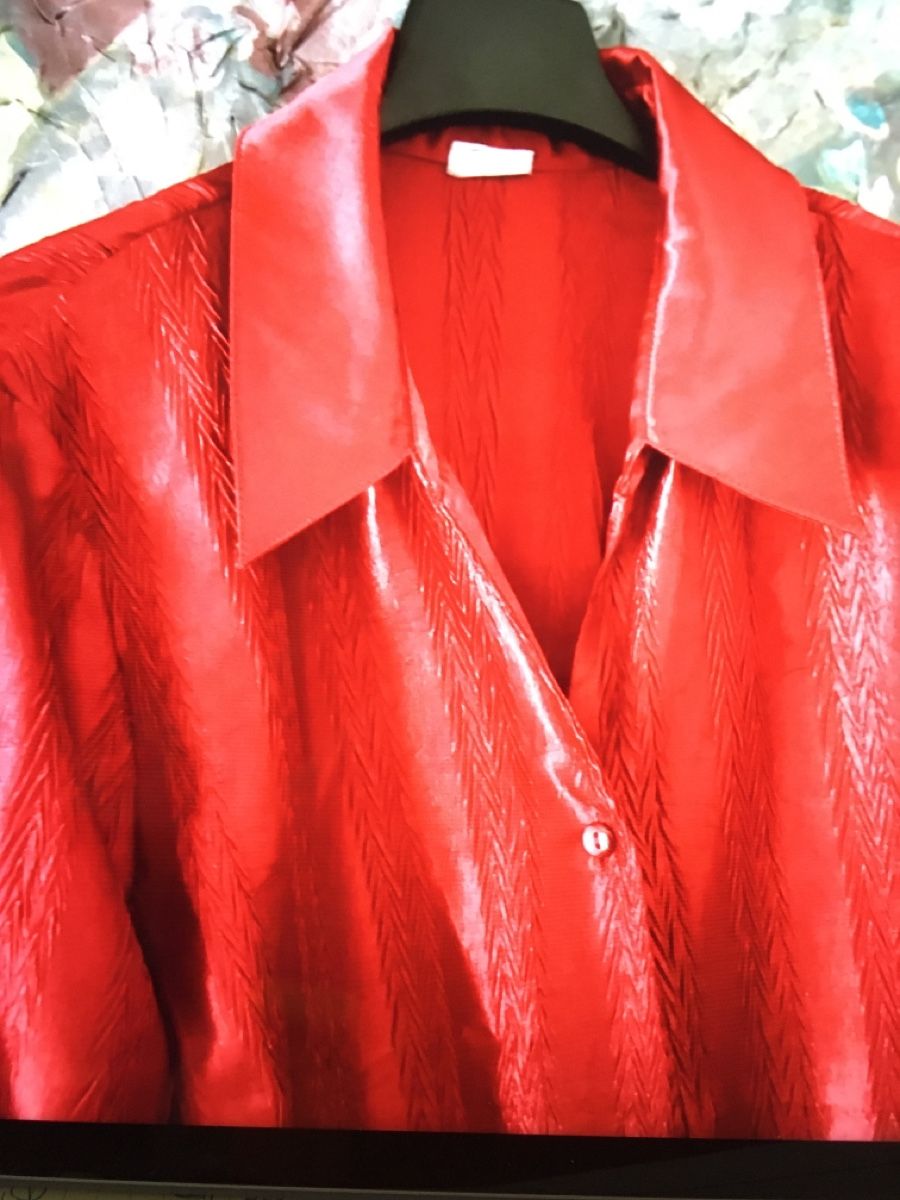 Camicette: Bluse Gr. 44 - 46 WUNDERBARE ROTE FARBE! – Usato da Bellinzona venduto da LuganoBoutique 4