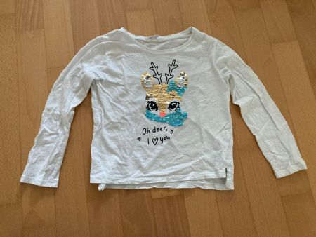 T-Shirt "H&M" langarm mit Rentier-Motiv