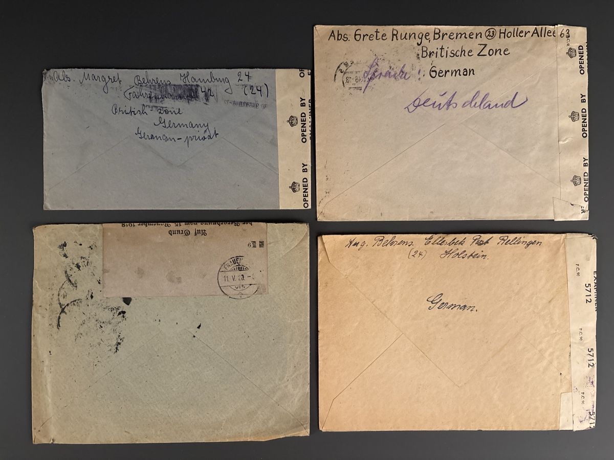 Tutti i francobolli: Lot geöffneter/zensurierter Briefe – Usato da Zürich venduto da sugugus 1