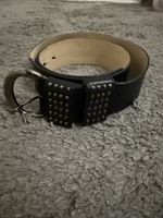 Schicker, Damen Ledergürtel, schwarz von Bagatt