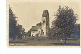 Ufenau Kirche 1919, gehört zum Kloster Einsiedeln