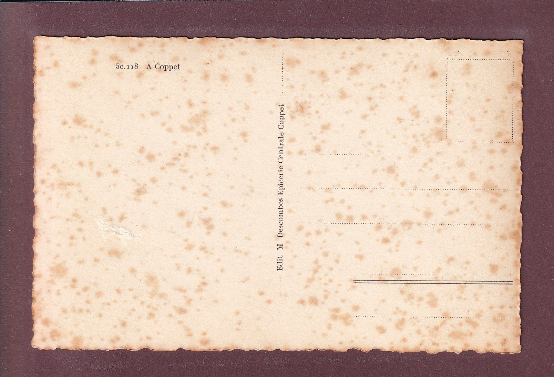 Cartes postales: A COPPET – D'occasion à Pully par nicecards 1