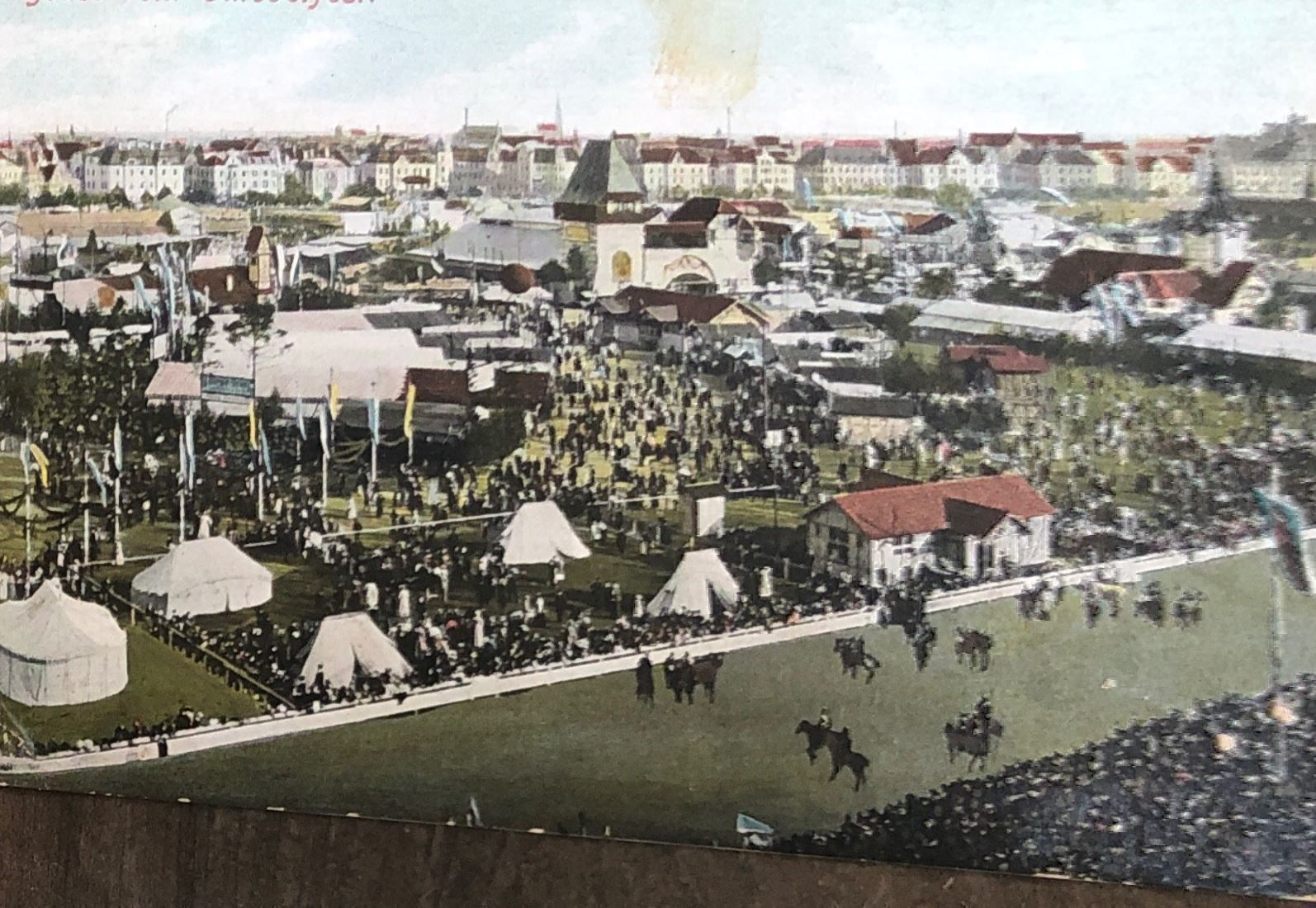 Cartoline postali: uralte Karte OKTOBERFEST mit Stempel – Usato da Lufingen venduto da Rac0