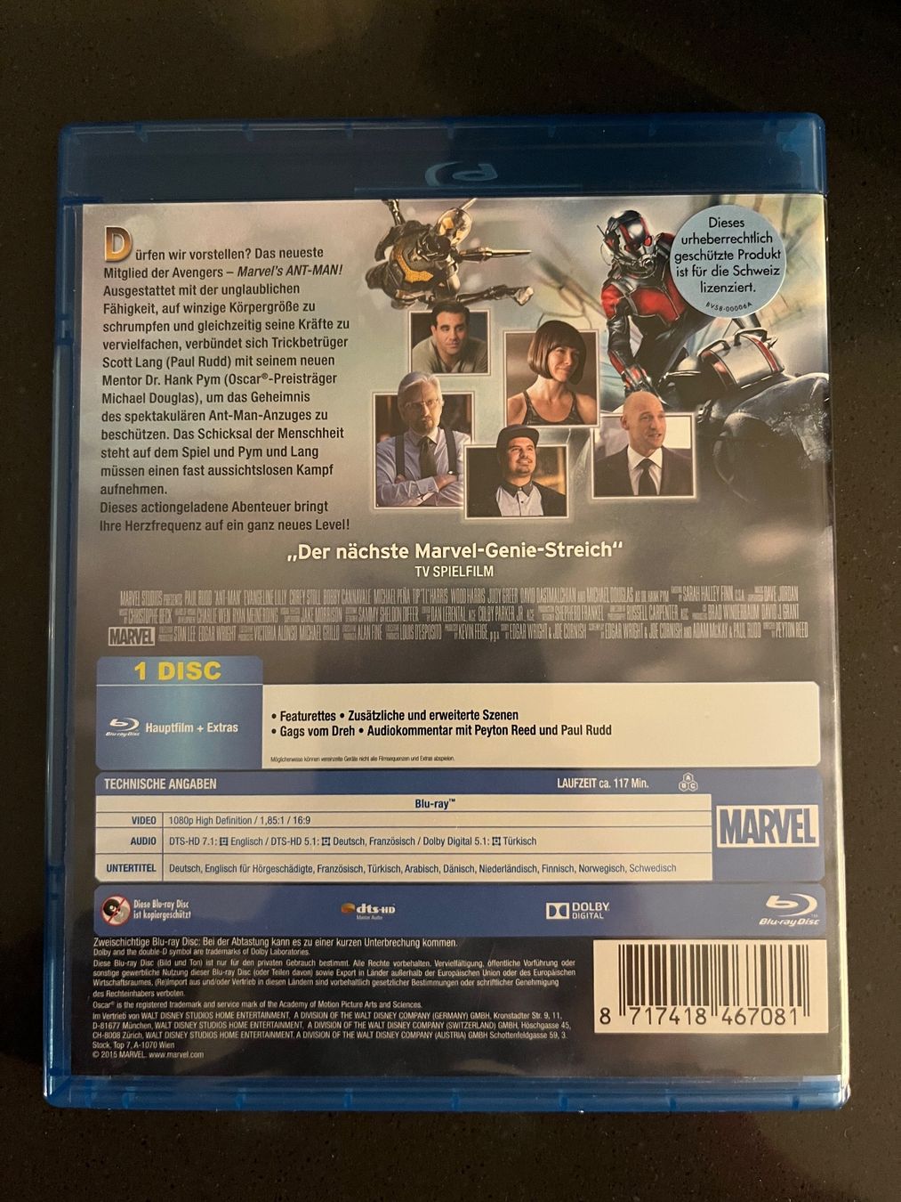 Tutti i DVDs: Ant-Man Blu-Ray - Marvel – Nuovo (secondo la descrizione) da Sierre venduto da black.box 1