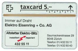 Taxcard 211L_00337 Elektra Eisenring 5 Fr 400 Ex ungebraucht