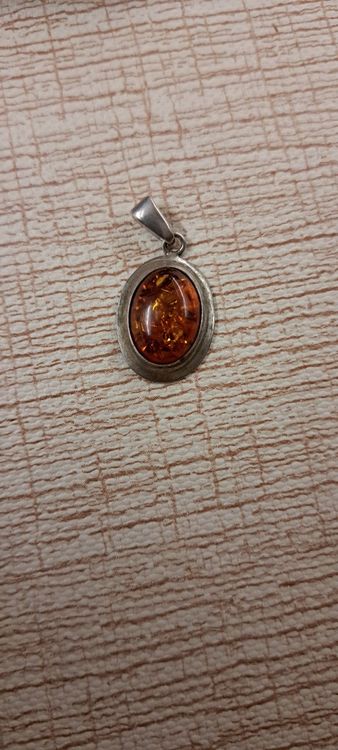 Pendentif Argent 925 Et Zirconium En Forme De Feuille/papillon - Parfait état, Occasion