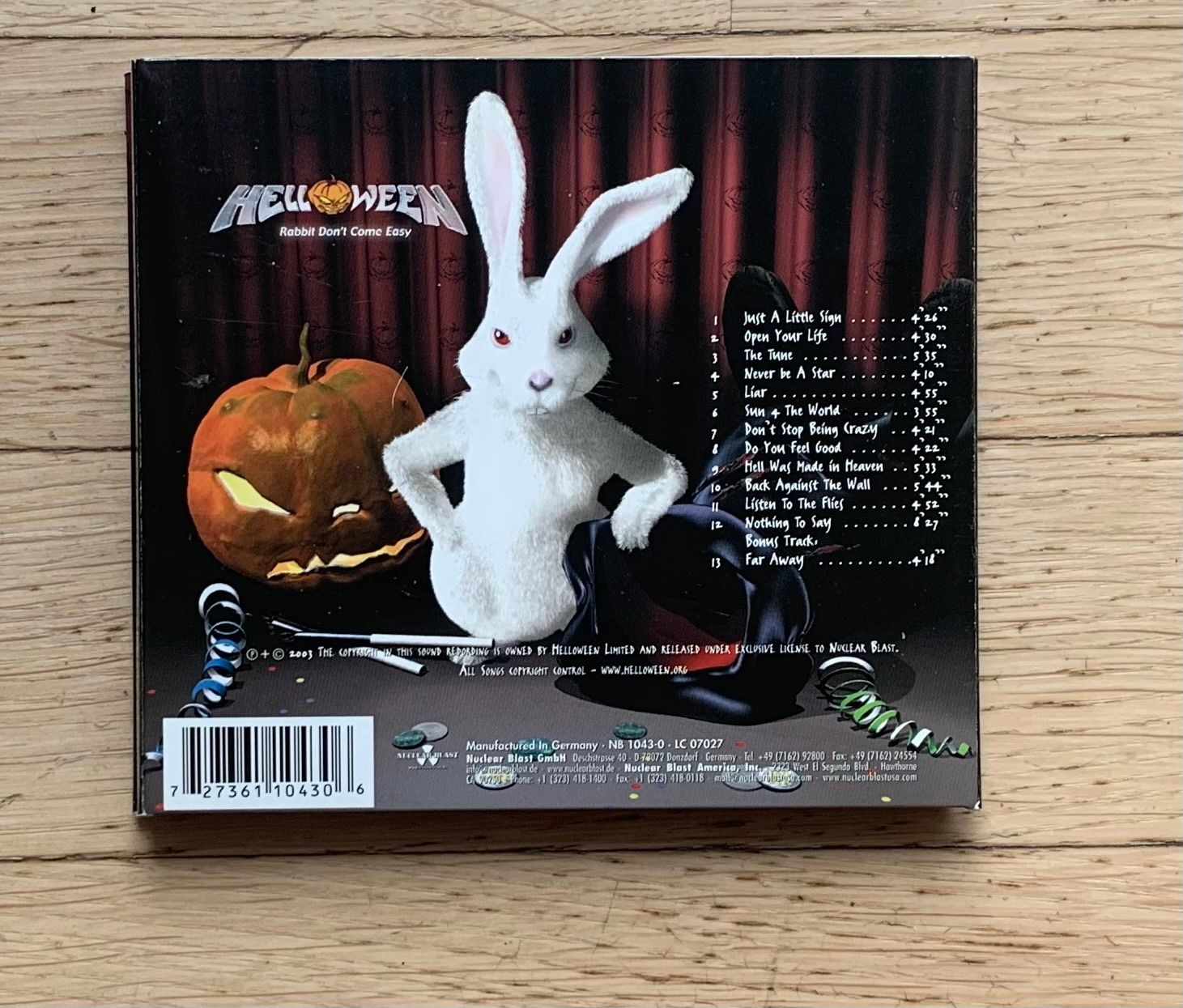 CD: Helloween Rabbit don‘t come easy – Usato da Zürich venduto da Fieber 3