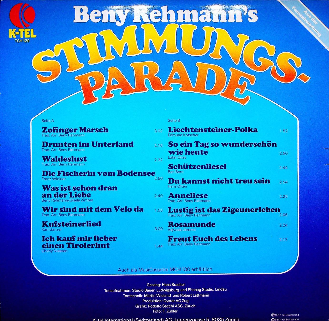Dischi in vinile: 3 Stk. Langspielplatten Beny Rehmann – Usato da Hilterfingen venduto da Tomz 3