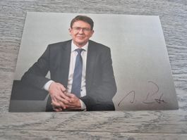 Autogrammkarte Albert Rösti Originalunterschrift