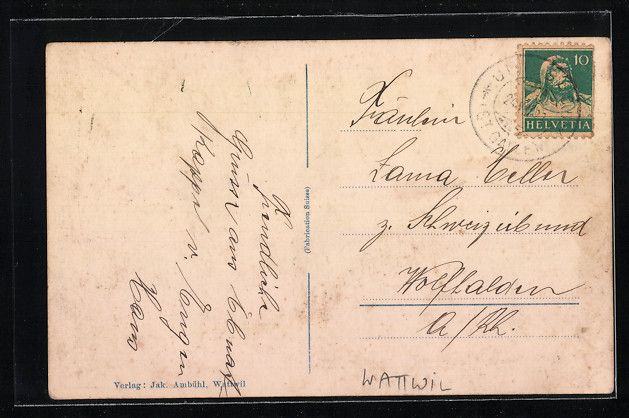 Cartoline postali: Schmitberg-Wattwil, Wirtschaft und Bäck – Usato da Berlin venduto da bartko-reher 1