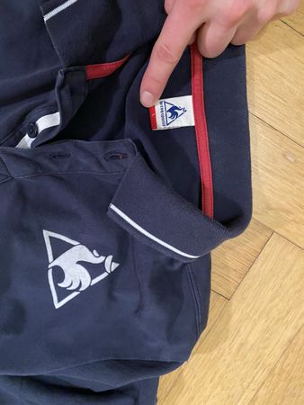 Le Coq Sportif Poloshirt, dunkelblau, Grösse L, Sommer