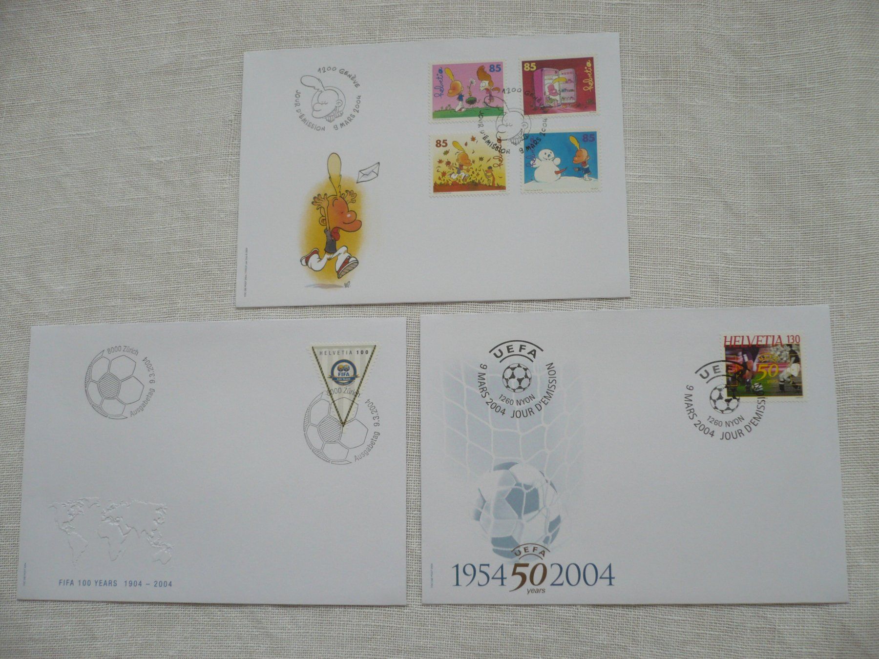 Tous les timbres: 2004 3 FDC SBK 1110 - 1115 – D'occasion à Zürich par saltandpepper008