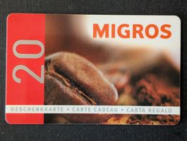 MIGROS Geschenkkarte (gebraucht, leer)