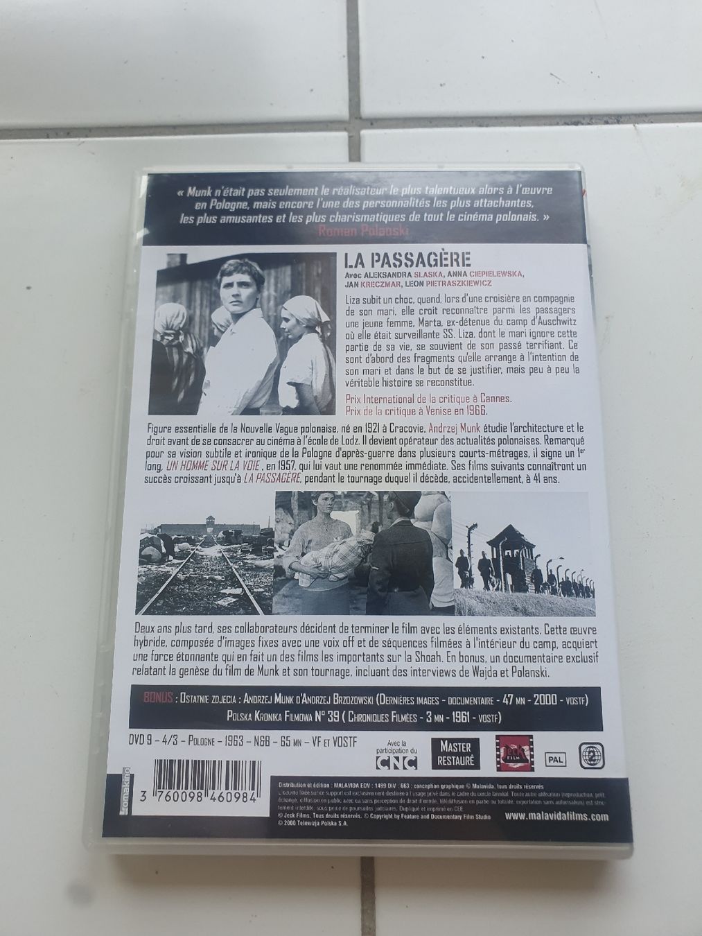 Tutti i DVDs: DVD La Passagère intégrale Munk 1963 état neuf – Usato da Etoy venduto da SamuelausderSchweiz 1