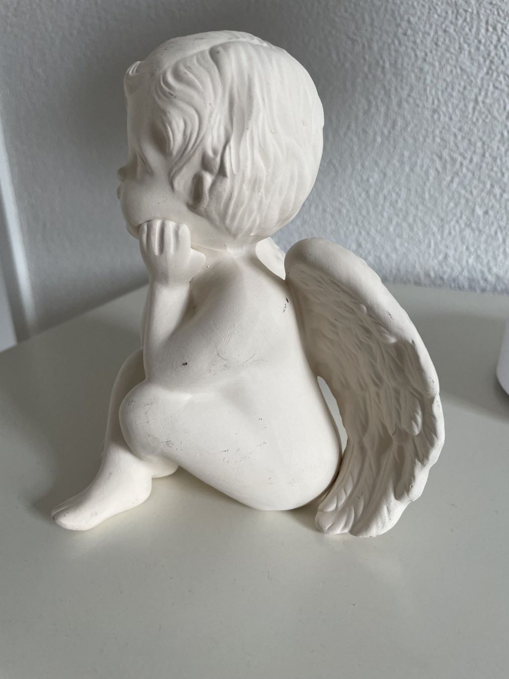 Statuette: Engel sitzend  ca. 15 cm – Usato da Winkel venduto da Kade50 3