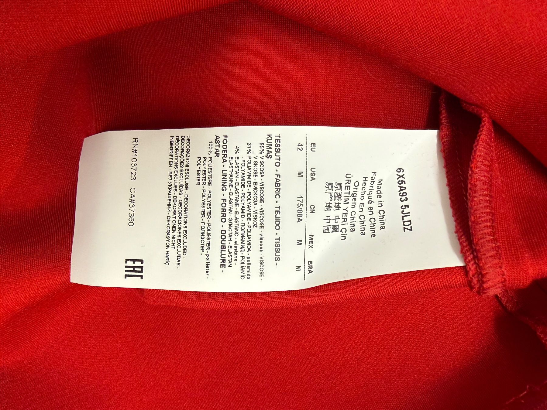 Armani Vestiti: Armani Kleid rot – Nuovo (secondo la descrizione) da Tamins venduto da Minisim 2