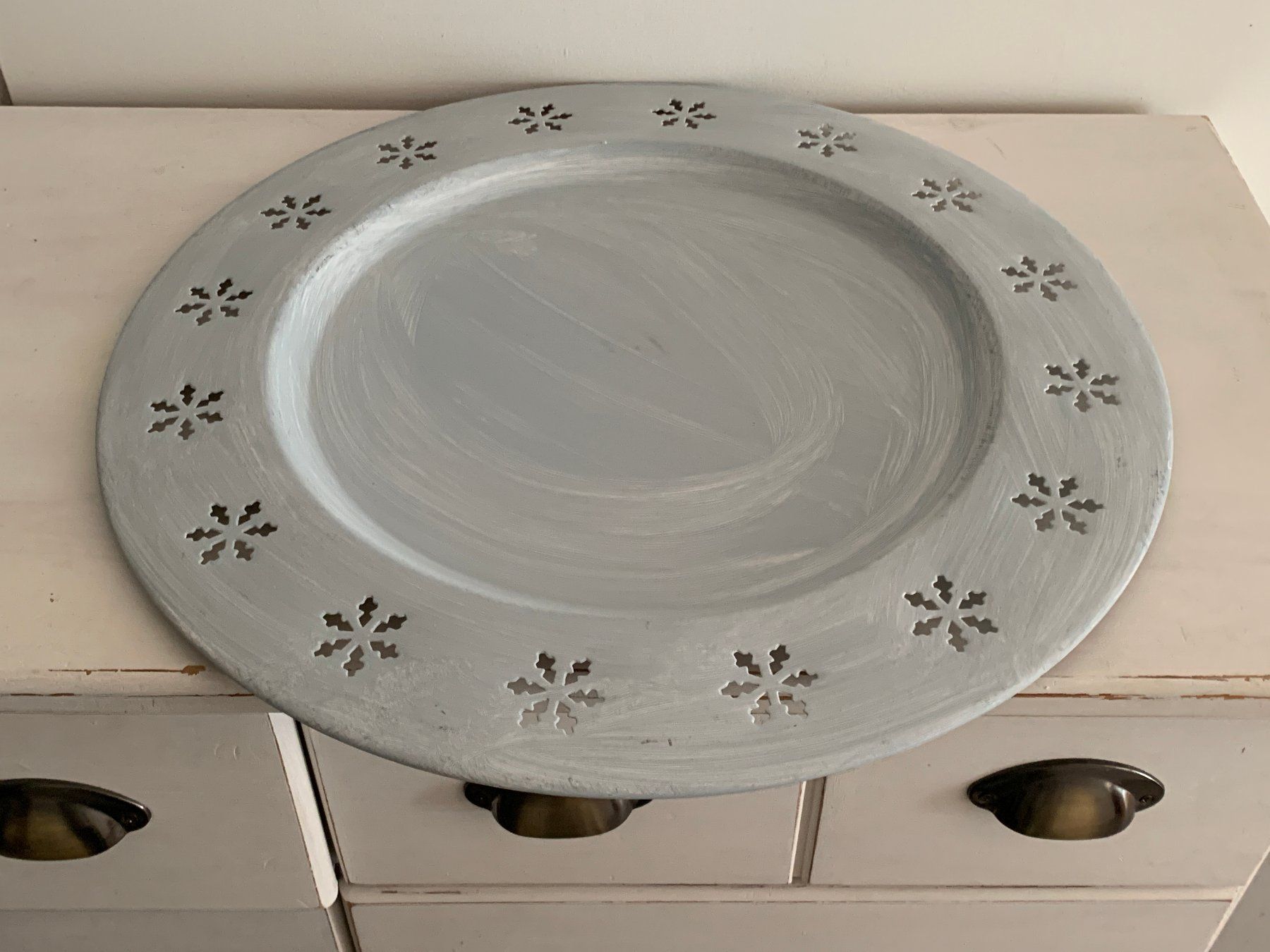 Tutte le decorazioni: schönes winterliches Metall "Tablett" – Usato da St. Gallen venduto da Miousch 6