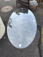 Ovaler Salontisch aus Glas