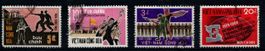 4 timbres - Sud Vietnam - 1969 - Obl.