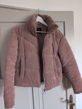 Cord Jacke/ Pufferjacke in schönem altrosa, Grösse S