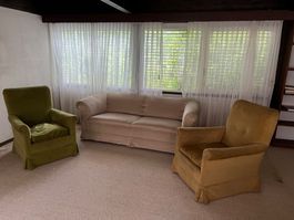 Sitzgruppe (1 Sofa + 2 Sessel)