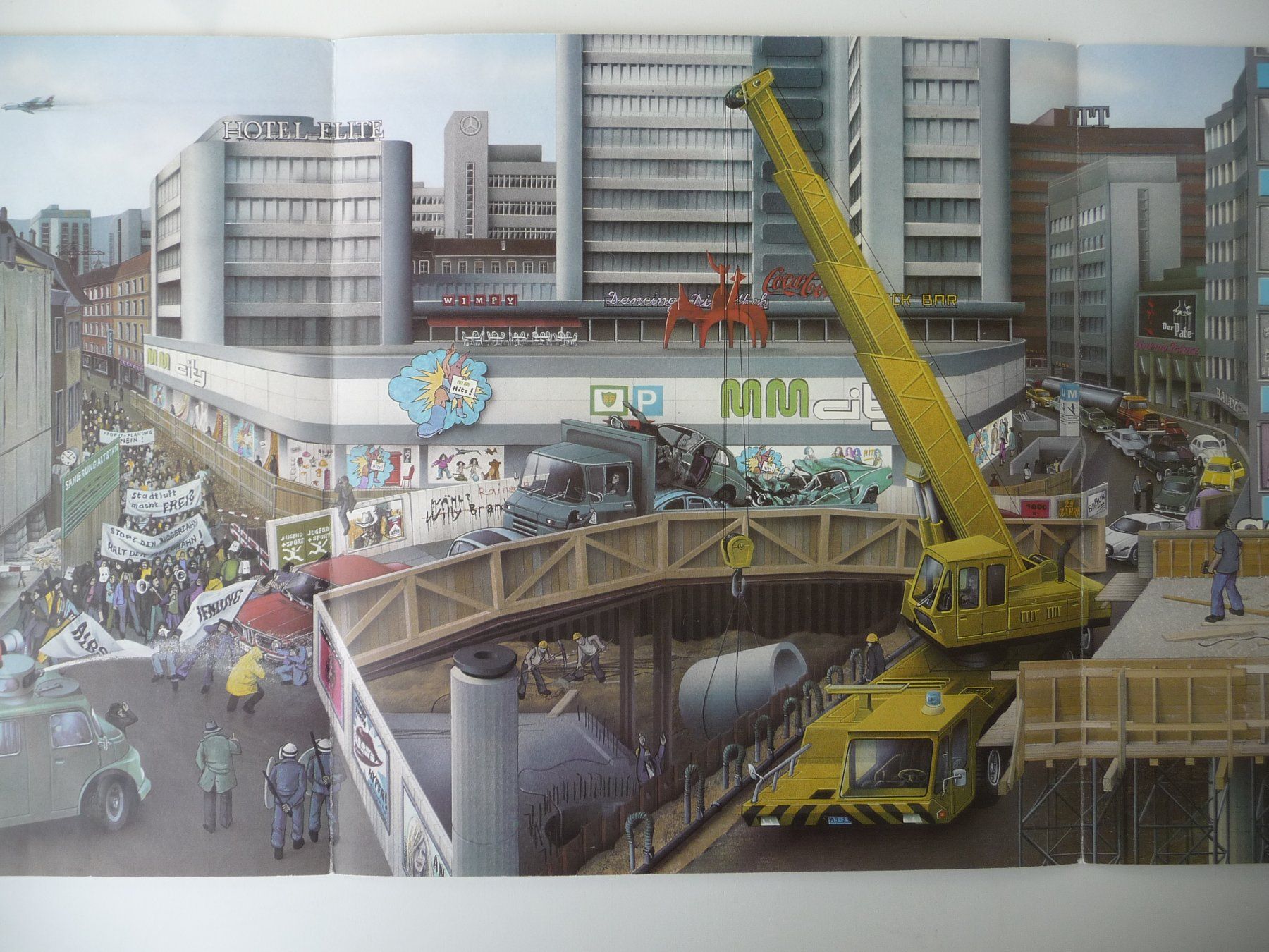 Libri: JÖRG MÜLLER - HIER FÄLLT EIN HAUS, DORT STEHT EIN KRAN .... – Usato da Aesch BL venduto da Imoonlight 8