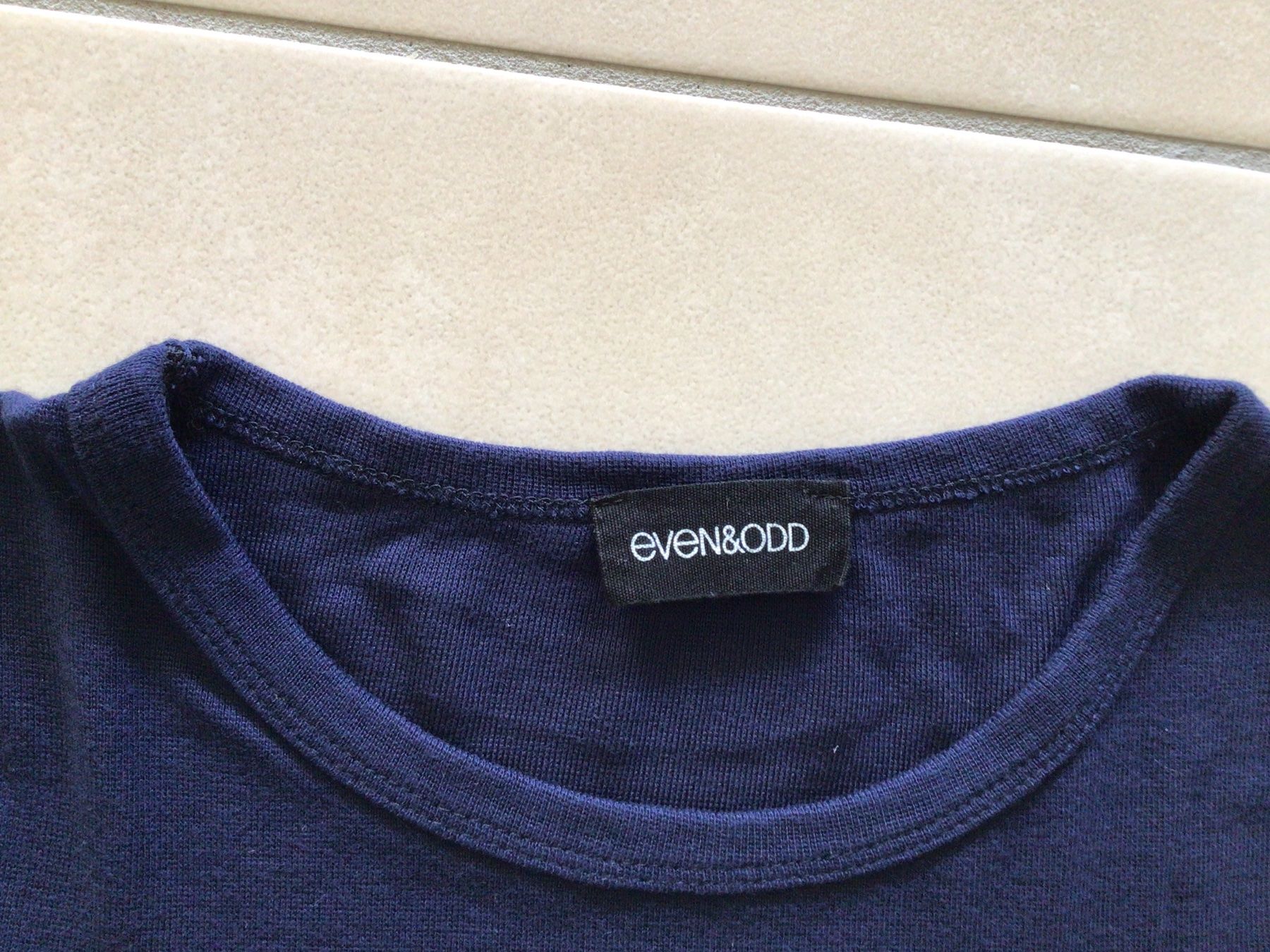 T-shirt: Even&Odd Crop Top, Dunkelblau, Gr. XS – Usato da Frauenfeld venduto da Stehojen 2
