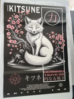 Poster wiederverwendbar; Fuchs Sakura japanisch matt