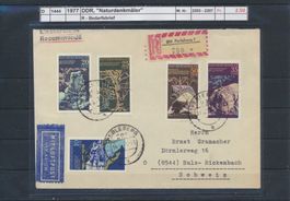1977 DDR, "Naturdenkmäler", R - Bedarfsbrief