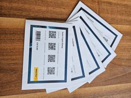 5 Stk. Couverts Swiss Crypto Stamps 1.0 ungeöffnet