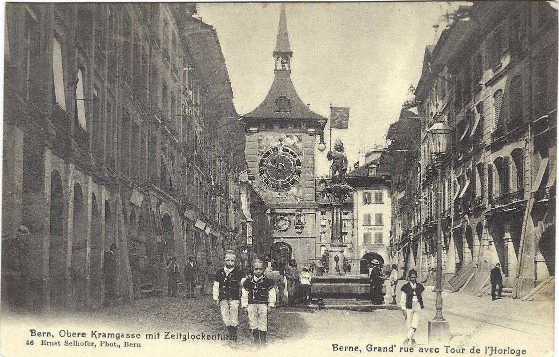 Cartoline postali: Bern Obere Kramgasse belebt – Usato da Brenles venduto da hello1063