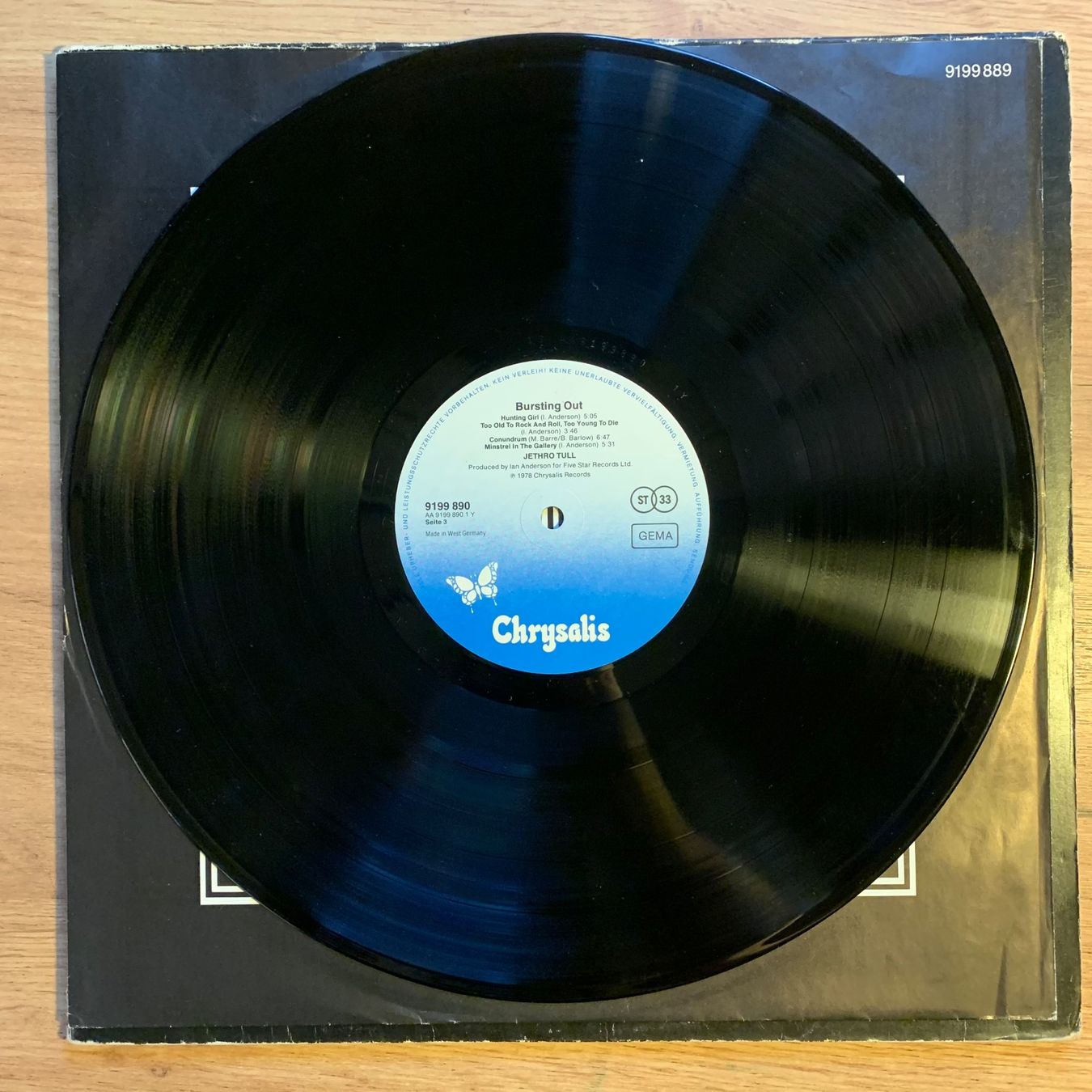 Dischi in vinile: JETHRO TULL - BURSTING OUT...OG GER 1978...VG+/VG – Usato da Gals venduto da Diskopatshop 5